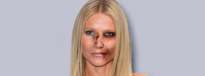 Gwyneth Paltrow golpeada para "Break the silence