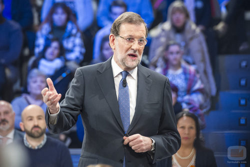 El presidente del Gobierno, Mariano Rajoy  en 'La Sexta Noche'