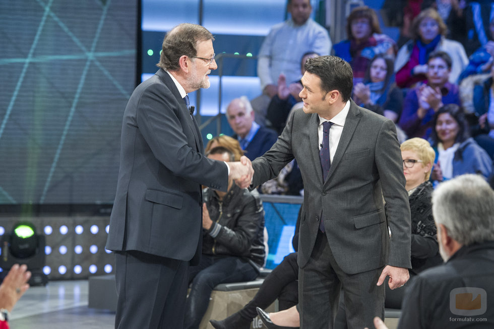 Mariano Rajoy con Iñaki López en 'LaSexta Noche'