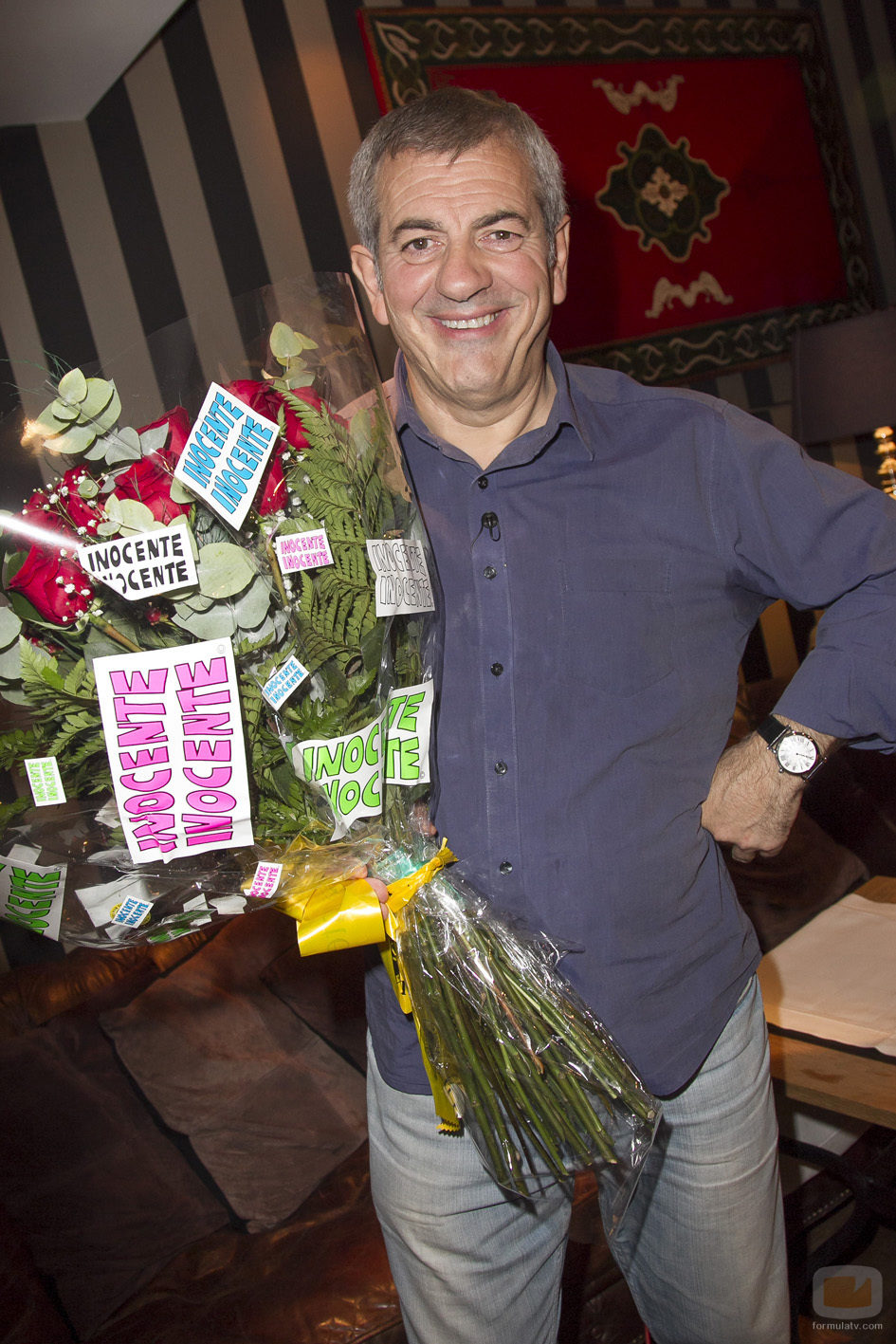 Carlos Sobera, víctima de 'Inocente, inocente 2015'