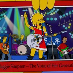 Maggie dentro de 30 años en 'Los Simpson'
