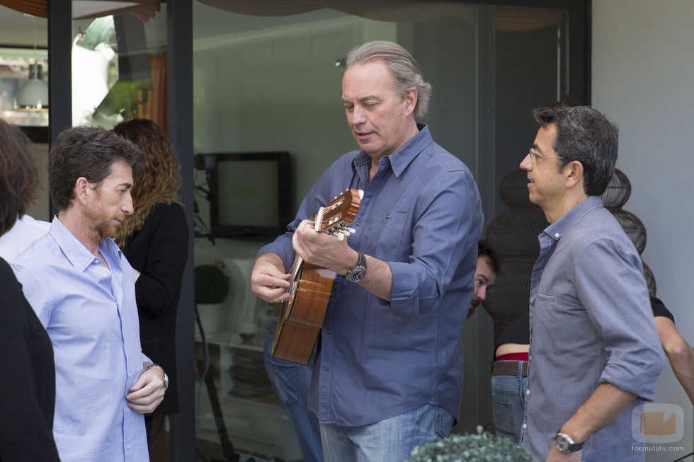 Bertín Osborne junto a Pablo Motos y Pablo Carrasco