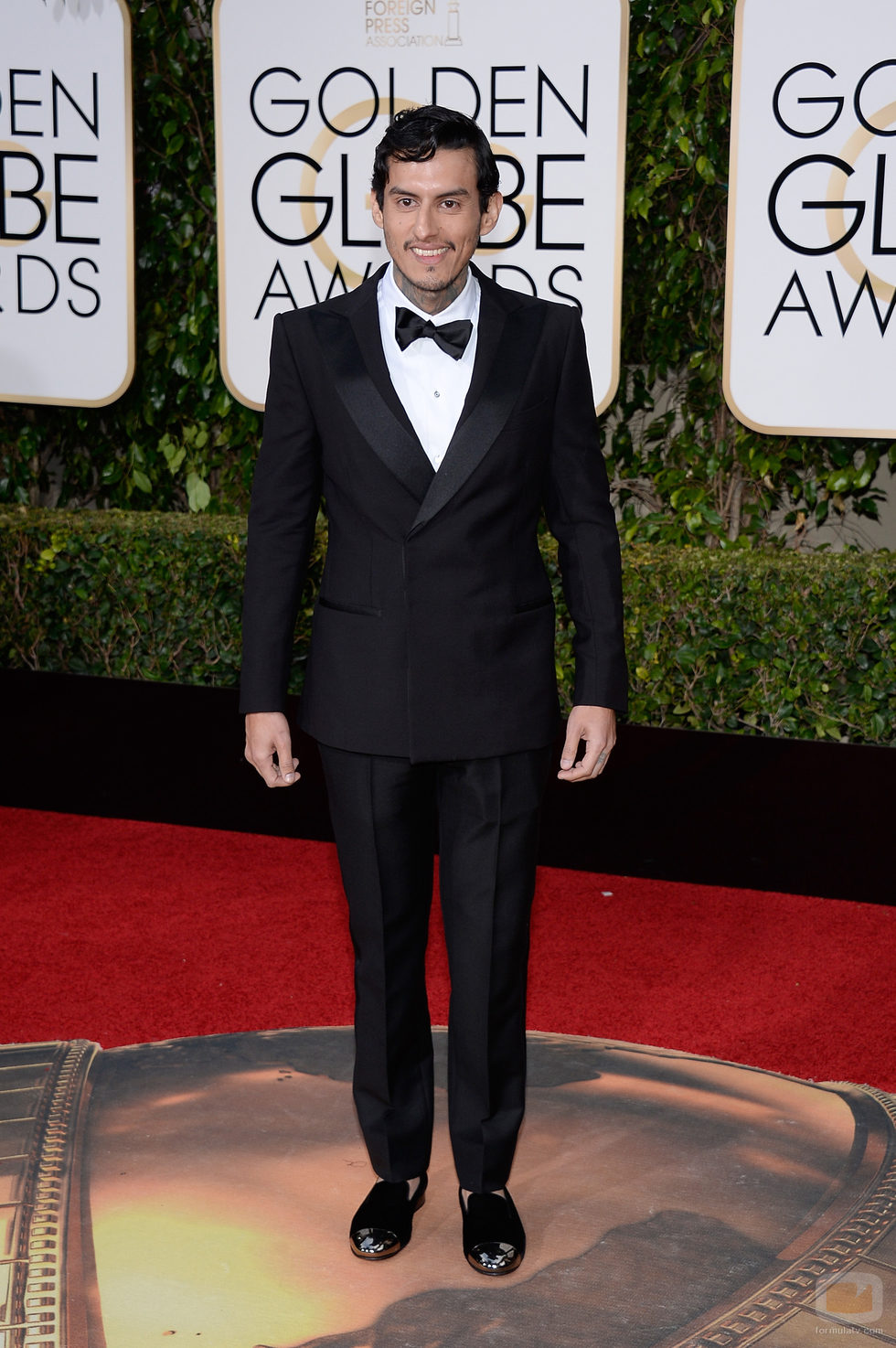 Richard Cabral en la alfombra roja de los Globos de oro 2016