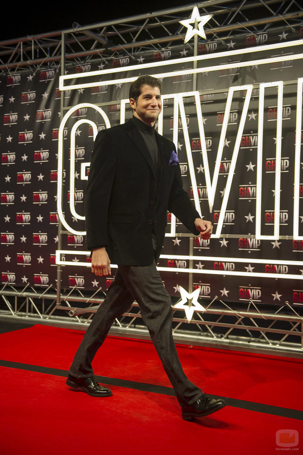 Julián Contreras, llegando al photocall, durante la primera gala de 'GH VIP 4'