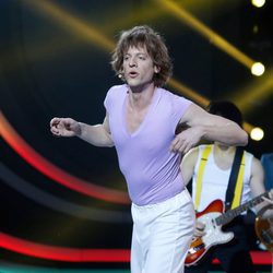 Edu Soto es Mick Jagger en la decimoquinta gala de 'Tu cara me suena'
