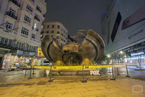 Fox promociona 'Expediente X' con un OVNI en Madrid