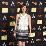 Natalia de Molina en la alfombra roja de la cena de los nominados a los Goya 2016