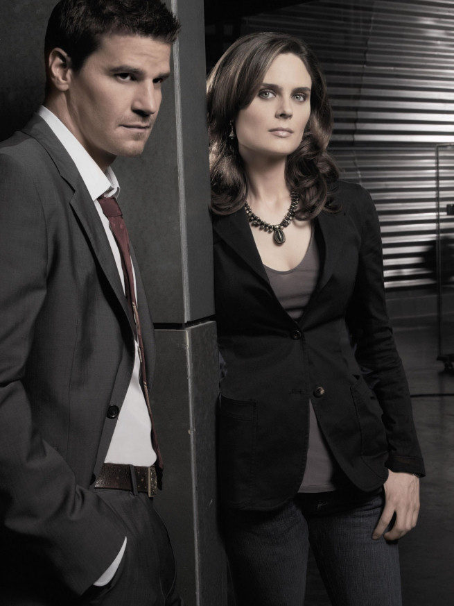 David Boreanaz y Emily Deschannel de 'Bones'