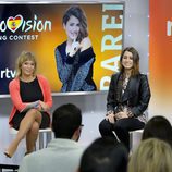 Barei y Toñi Prieto charlan con los medios en la rueda de RTVE