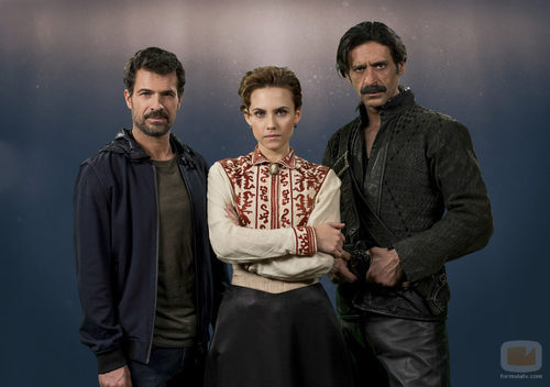 Rodolfo Sancho, Aura Garrido y Nacho Fresneda, protagonistas de 'El Ministerio del Tiempo'