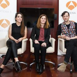 Ruth Lorenzo, Carmen Ferreiro y Edu Soto en la rueda de prensa de 'Tu cara me suena'