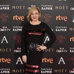 Carmen Machi en la alfombra roja de los Goya 2016