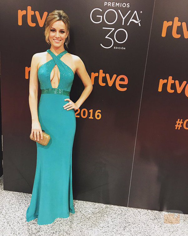 Edurne en la ceremonia de entrega de los Goya 2016