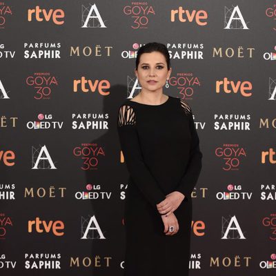 Marián Álvarez en la alfombra roja de los Goya 2016