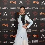 María León en la alfombra roja de los Goya 2016