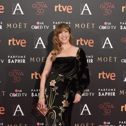 Nathalie Seseña en la alfombra roja de los Goya 2016