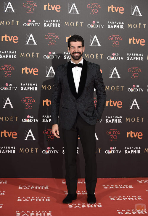 Miguel Ángel Muñoz en la alfombra roja de los Goya 2016