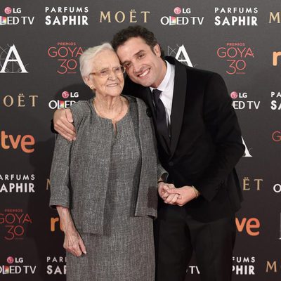 Daniel y Antonia Guzmán en la alfombra roja de los Goya 2016