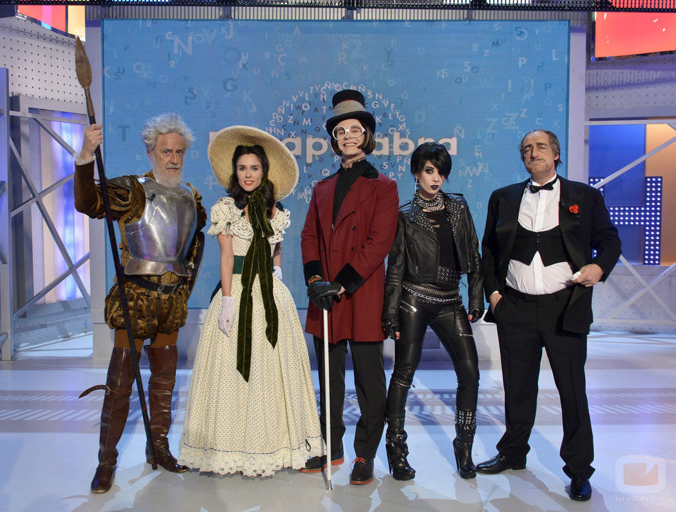 El presentador y los invitados del carnaval de 'Pasapalabra'