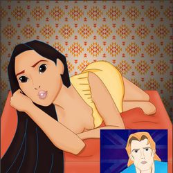 Pocahontas, relación a distancia con John Smith