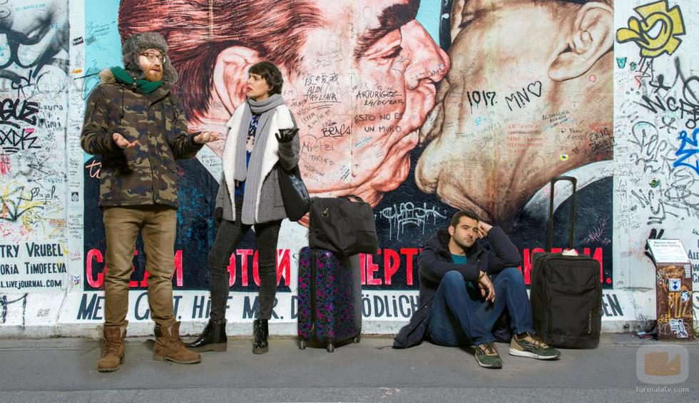 Salva, Carol y Alex, protagonistas de 'Buscando el norte'