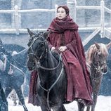 Melisandre, la sacerdotisa roja, en la sexta temporada de 'Juego de tronos'