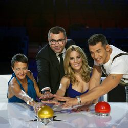 El jurado de 'Got Talent España' con los pulsadores de la edición