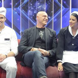 Javier Tudela, Kiko Matamoros y Laura Matamoros, en el confesionario de  'Gran Hermano Vip 2016' 