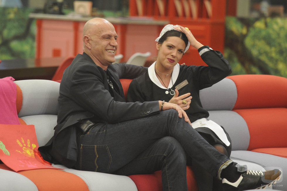 Kiko Matamoros y su hija Laura, sonrientes en la casa de 'Gran Hermano Vip 2016'
