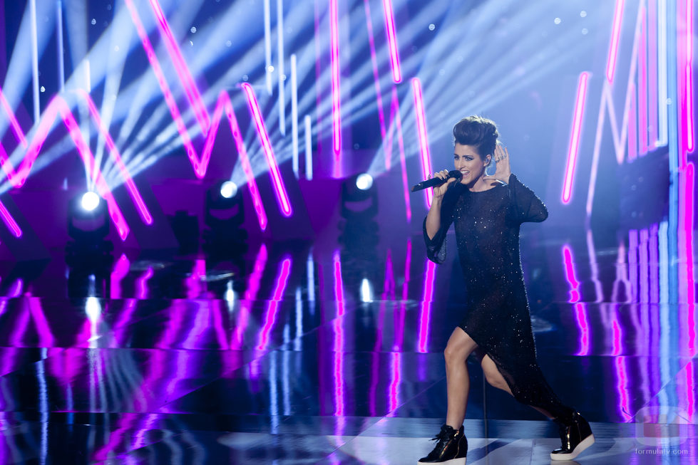 Barei interactúa con el público en 'Objetivo Eurovisión'