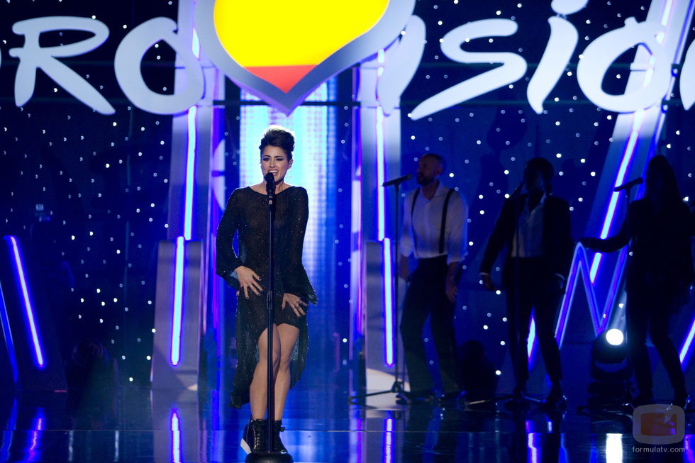 Barei canta junto a sus coristas en 'Objetivo Eurovisión'