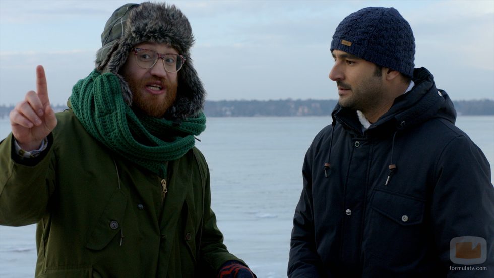 Manuel Burque y Antonio Velázquez en el capítulo 4 de 'Buscando el norte'