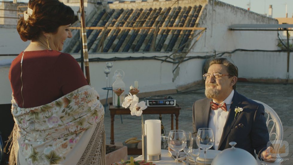 Mariano Peña junto a Ane Gabarain en 'Allí Abajo'