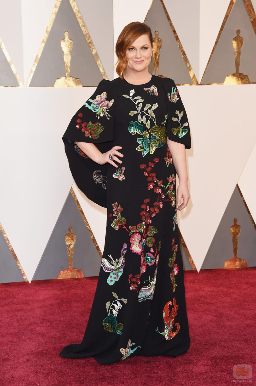 Amy Poehler en la alfombra roja de los Premios Oscar 2016