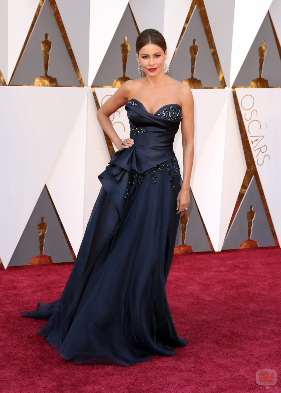 Sofía Vergara en la alfombra de los Premios Oscar 2016