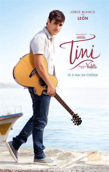 Jorge Blanco en el cartel promocional de la película "Tini: El gran cambio de Violetta"