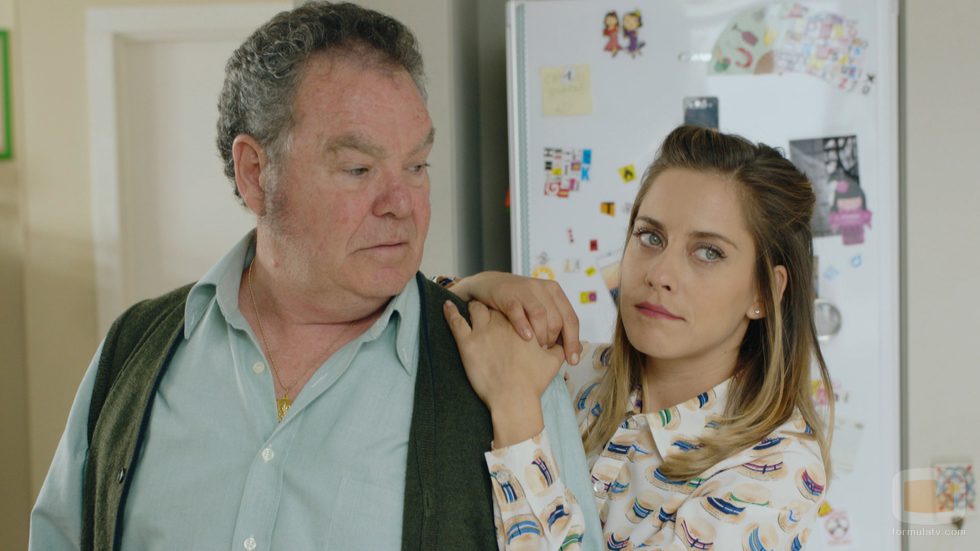 María León junto a Pepo Oliva en la serie 'Allí Abajo'