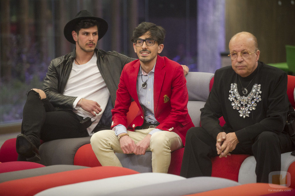 Alejandro Nieto, Dani Santos y Rappel en la gala 10 de 'Gran Hermano VIP'