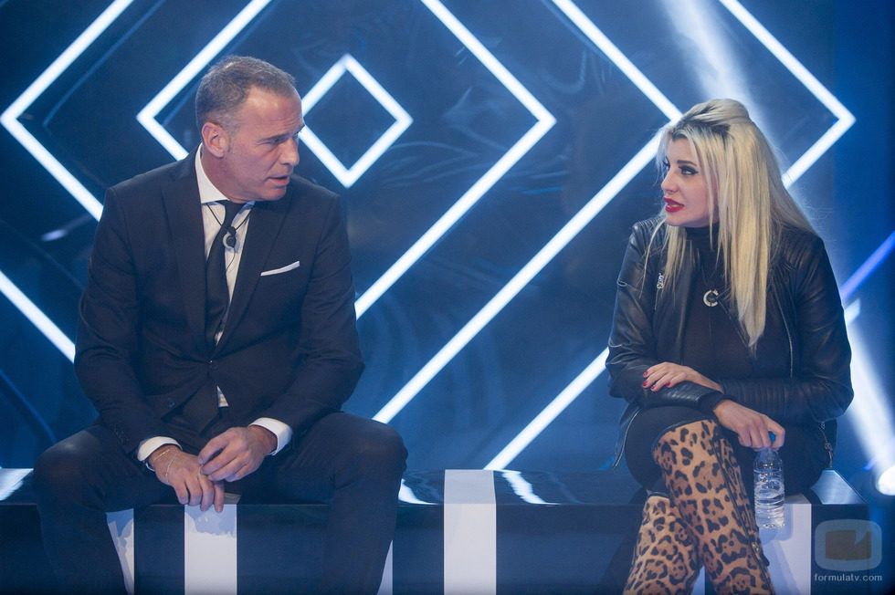 Carlos Lozano junto a Charlotte Caniggia en la gala 10 de 'Gran Hermano VIP'