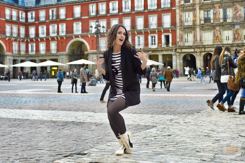 Barei graba en la Plaza Mayor de Madrid su postal para Eurovisión 2016