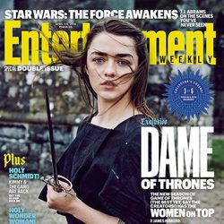 Maisie Williams como Arya Stark en la portada de Entertainment Weekly
