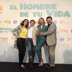 Malena Alteiro, José Mota, Norma Ruiz y Paco Tous en el preestreno de 'El hombre de tu vida'