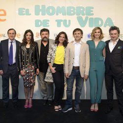 El equipo de 'El hombre de tu vida' posa en el Festval de Albacete