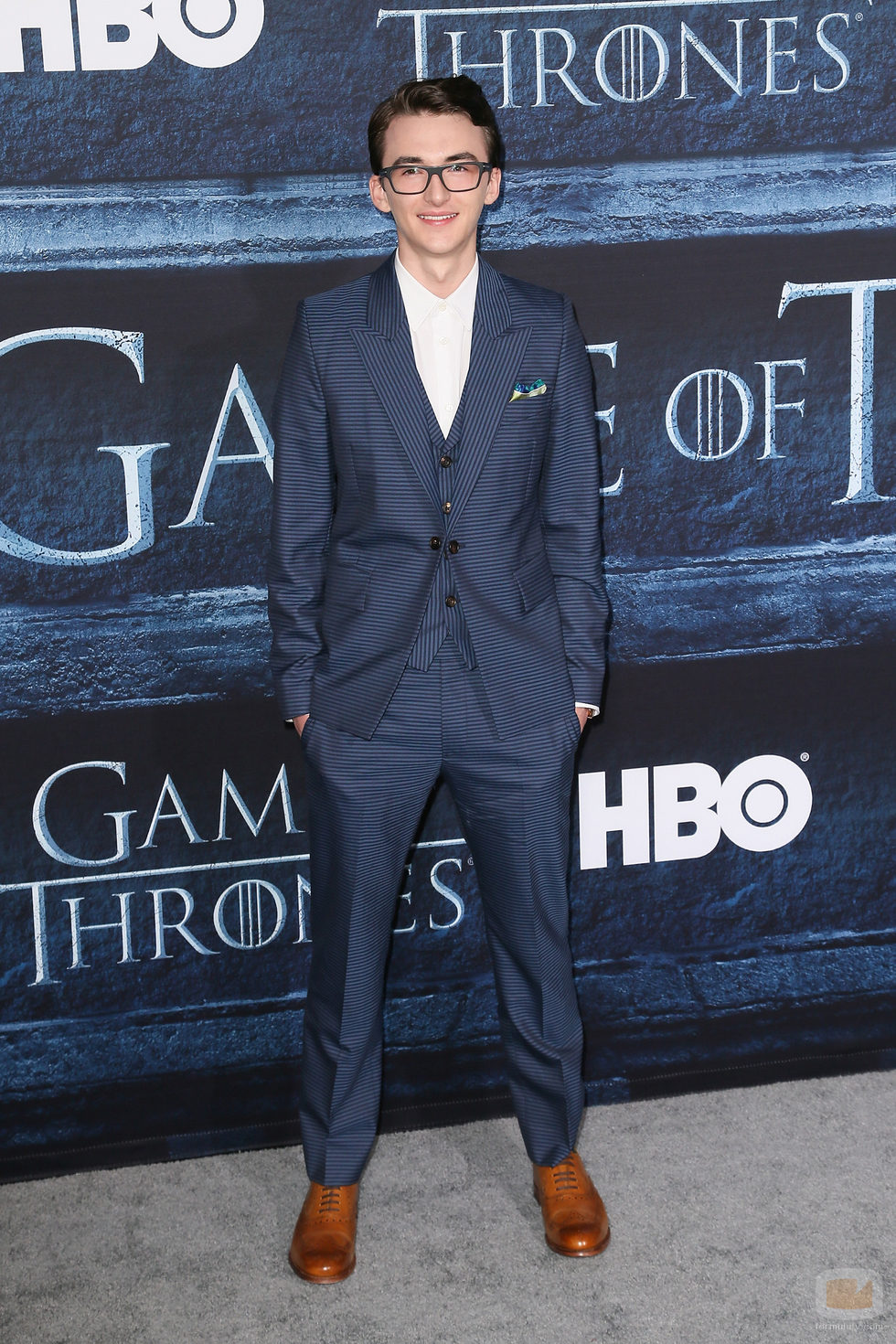 Isaac Hempstead-Wright en la premiere de la sexta temporada de 'Game of Thrones'