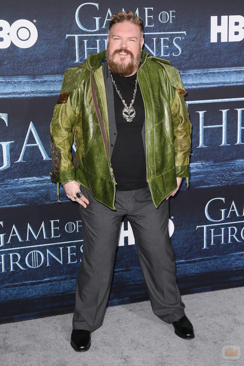Kristian Nairn en la premiere de la sexta temporada de 'Game of Thrones'