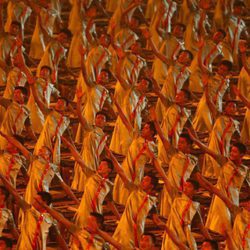 Acto de la ceremonia de inauguración de los Juegos Olímpicos de 2008