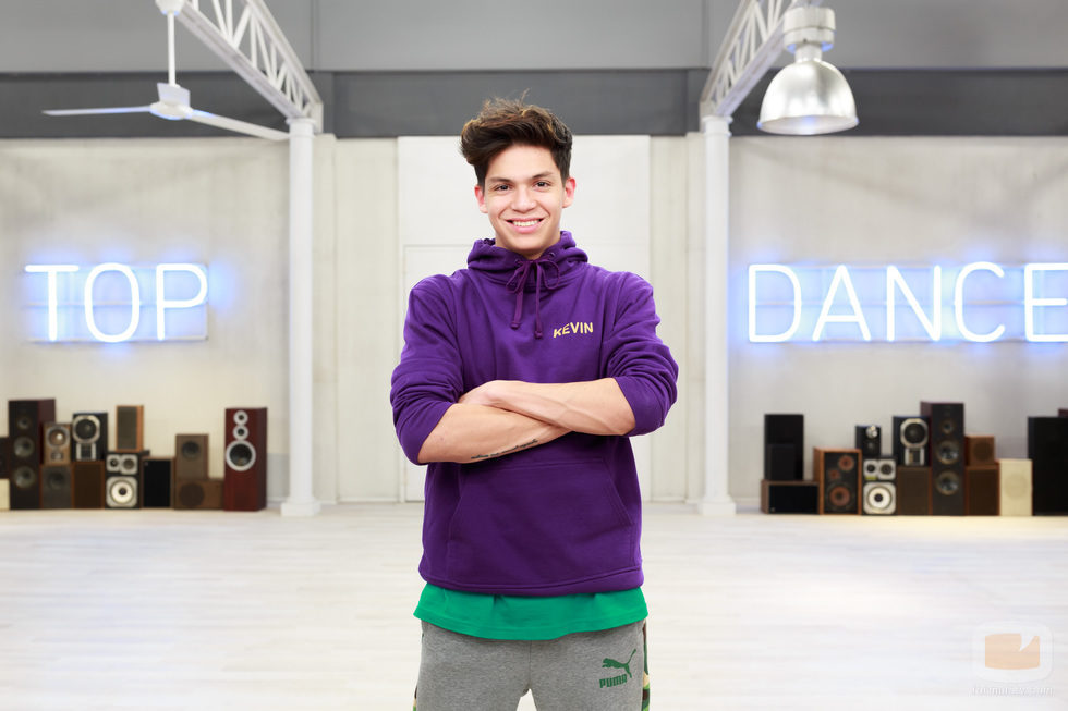 Kevin Vélez en la academia de 'Top Dance'