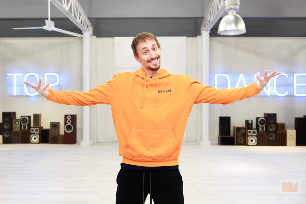 Sergio Fuentes en la academia de 'Top Dance'