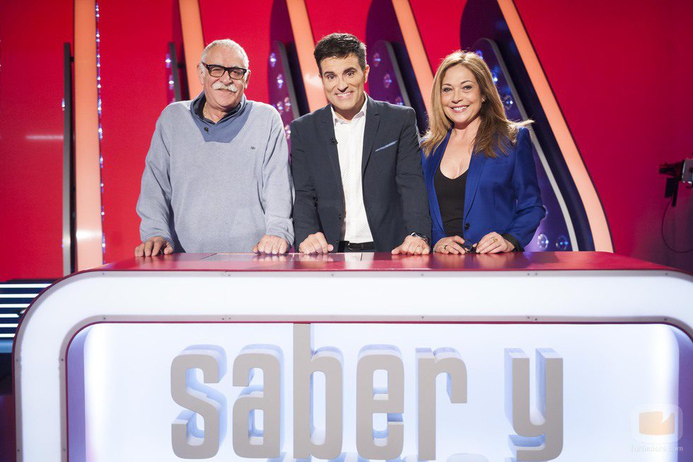 Luis Larrodera junto a Juanjo Cardenal y Pilar Vázquez