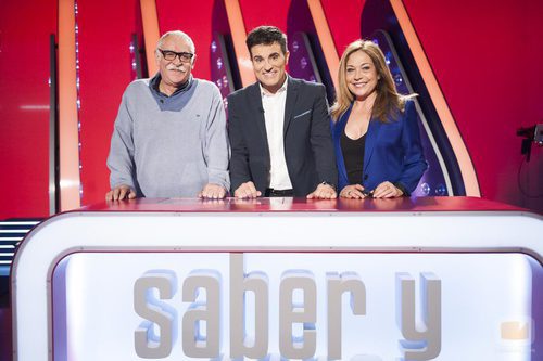 Luis Larrodera junto a Juanjo Cardenal y Pilar Vázquez